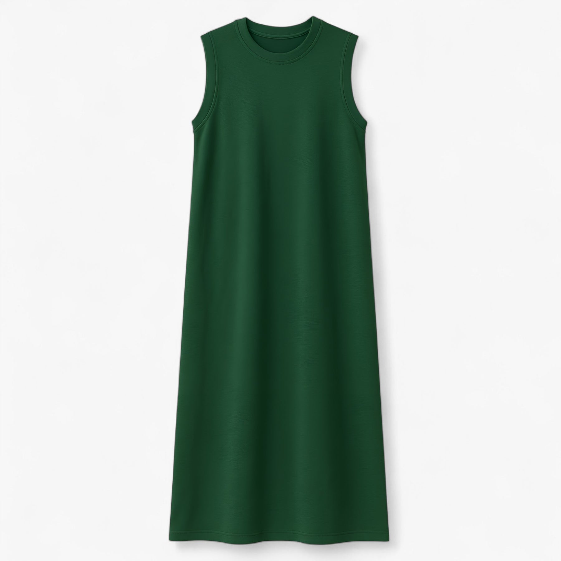 Women's Dress : Zomerjurk Dames Zwart - Lange Polyester in Donkergroen van Pantino