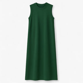 Women's Dress : Zomerjurk Dames Zwart - Lange Polyester in Donkergroen van Pantino