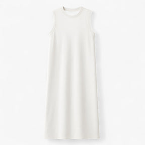 Women's Dress : Zomerjurk Dames Zwart - Lange Polyester in Wit van Pantino