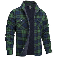 Jacket : Jas Heren Donkerblauw - Houthakkersjas in Groen van Pantino