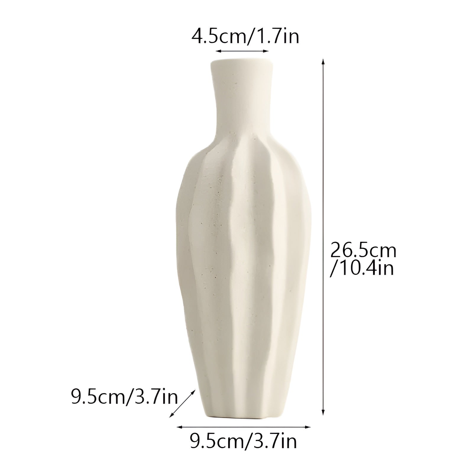 home & garden : Minimalistische Vaas - Scandinavisch Ongeglazuurd Keramiek - Keramiek in Grote Vaas van Pantino