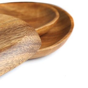 home & garden : Elegante Borden in Walnoot en Acacia - Premium Houten Servies voor Entertainment Stijl in van Pantino
