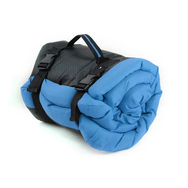 pets : Orthopedisch Rood Hondenreismat in 90x60cm Blauw van Pantino