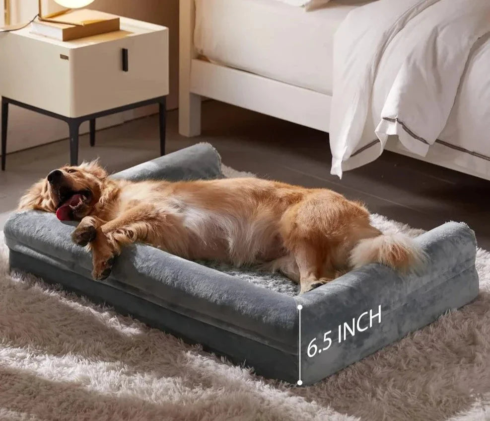 pets : Orthopedisch Waterdicht Grijs Hondenbed in van Pantino