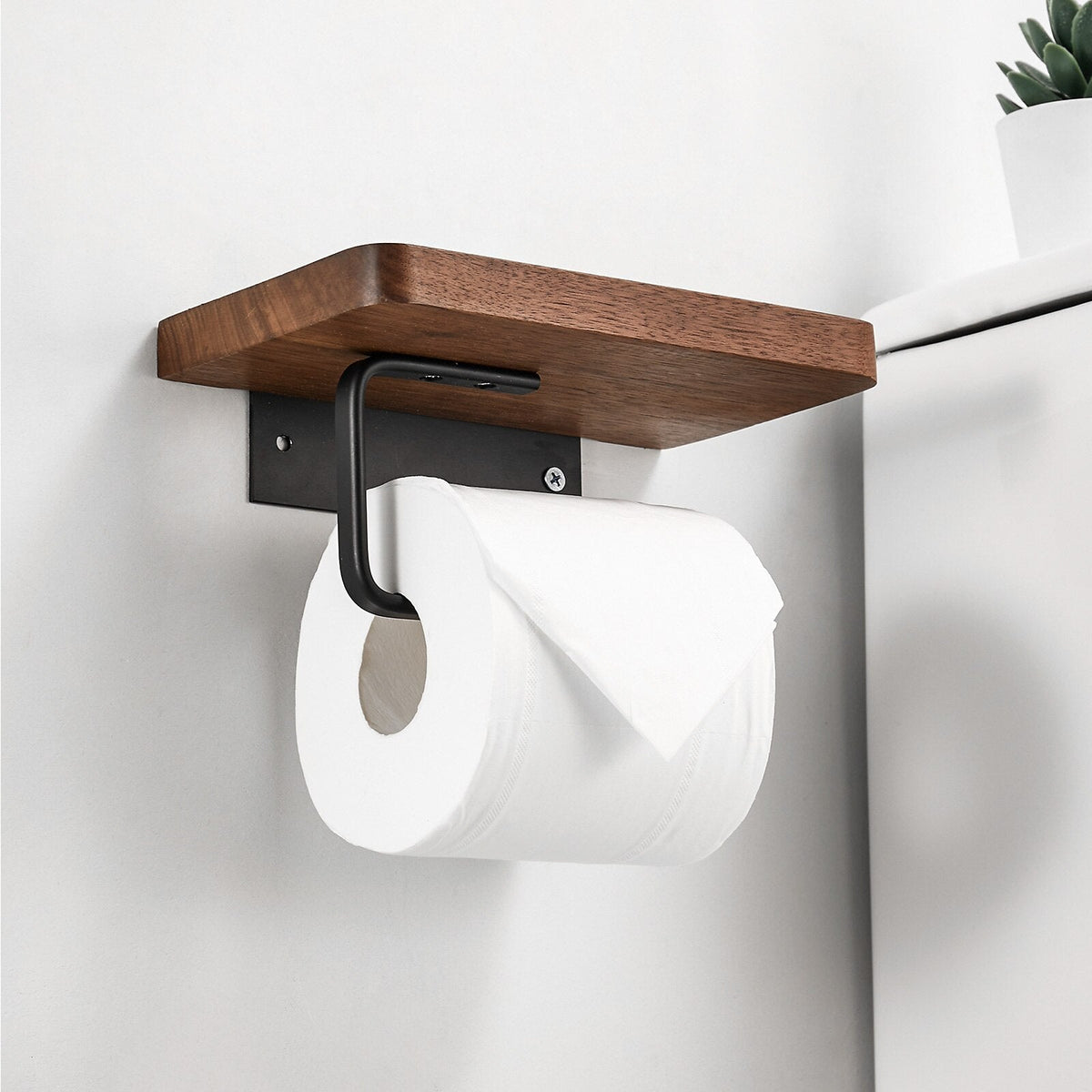 home & garden : SmartHome - Design Toiletrolhouder Hout - Telefoonhouder in van Pantino