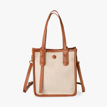 bags : Tote Bag Dames Blauw - Mini Classy - Kleine Handige Tas voor in Bruin van Pantino