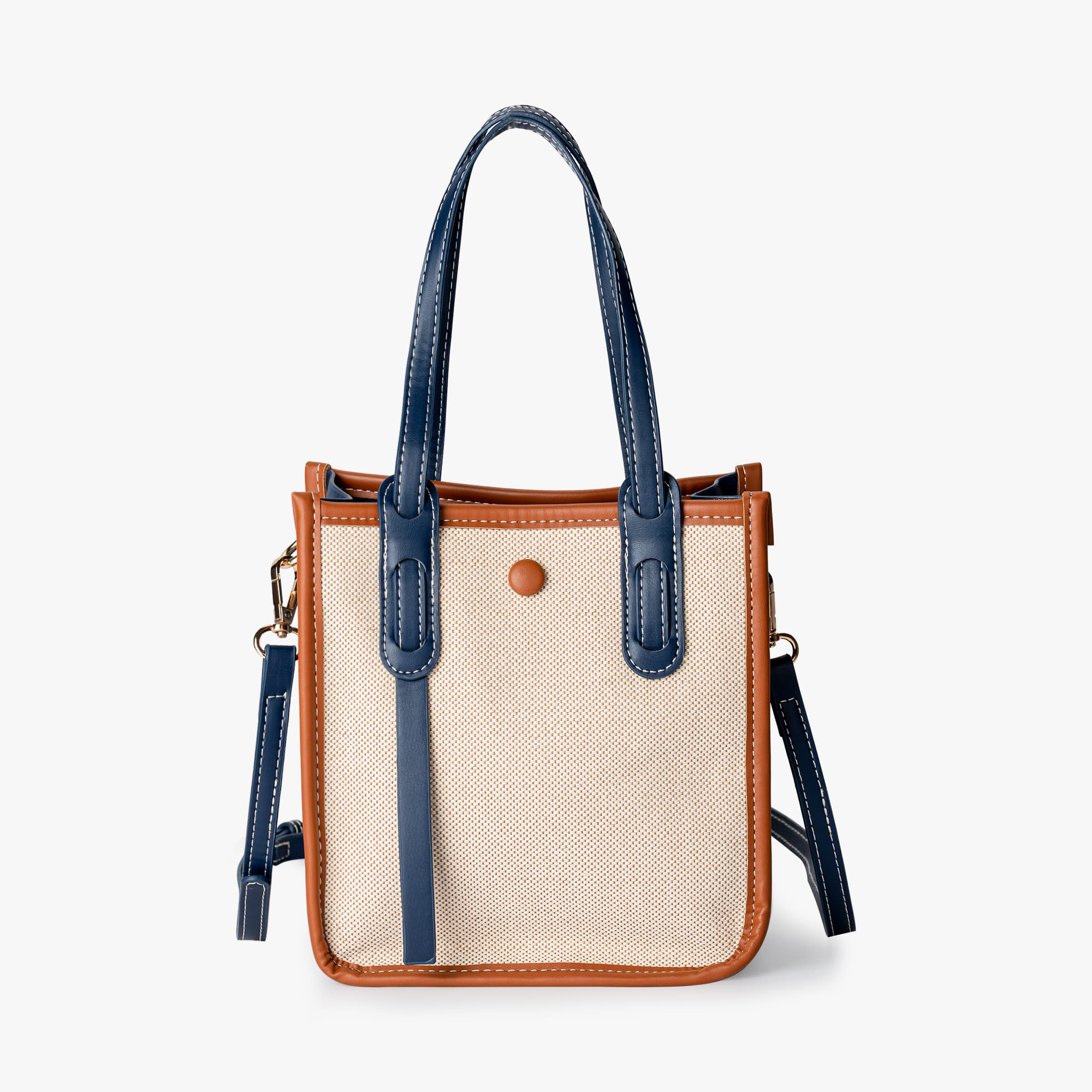 bags : Tote Bag Dames Blauw - Mini Classy - Kleine Handige Tas voor in Blauw van Pantino