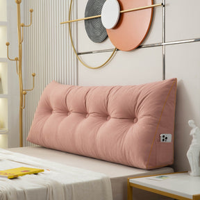 home & garden : Luxe Chic - Ergonomisch Wigkussen voor Ultiem Comfort - Donkergroen in Roze van Pantino