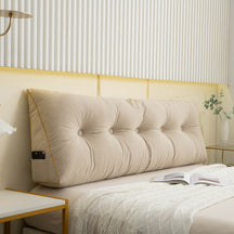 home & garden : Luxe Chic - Ergonomisch Wigkussen voor Ultiem Comfort - Donkergroen in Beige van Pantino