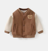 Kinderjacke Braun - Exklusive Limitierte Edition Baseballbär