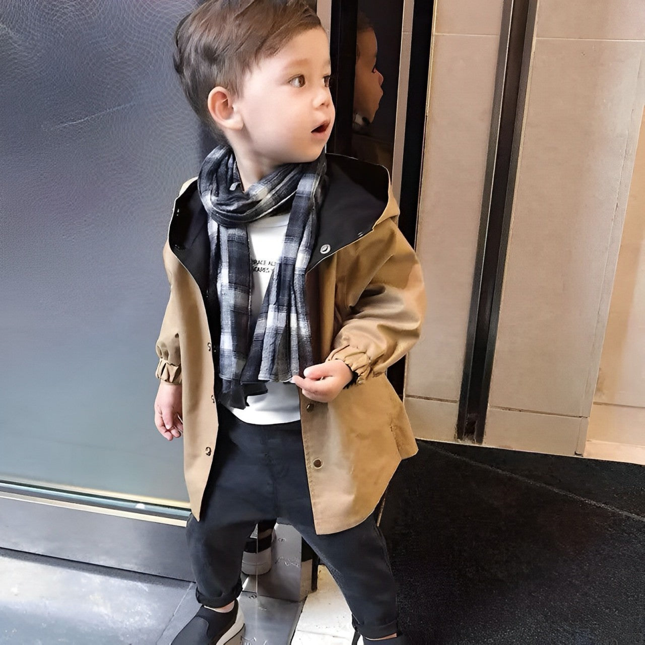 Reversible Jacket : Jack Heren - Omkeerbaar Jack 2Y (90 Cm) in van Pantino