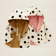 Jacket : Jas Unisex Beige - Veelzijdige 2-in-1 Reversible - Dubbel de Stijl, Dubbel het Plezier in 12M (80 cm) Zoete Beige (BIJNA UITVERKOCHT) van Pantino