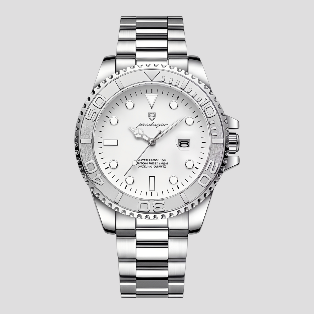 watches : Luxe Smartwatch met Amoled-display - Goud in Zilver van Pantino