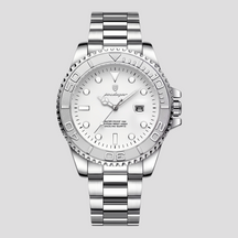watches : Luxe Smartwatch met Amoled-display - Goud in Zilver van Pantino