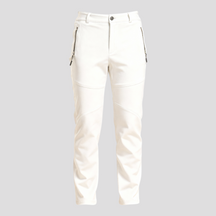 Fleece Broek : Dames Waterafstotende Fleecebroek voor Koude Dagen - Donkergrijs in Wit van Pantino