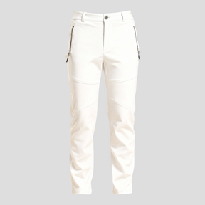 Fleece Broek : Dames Waterafstotende Fleecebroek voor Koude Dagen - Donkergrijs in Wit van Pantino