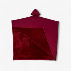 Poncho : Cap Unisex Rozenkwarts - Fleece Poncho met Capuchon - Ultiem Comfort en Stijl in Iep van Pantino