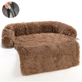 pets : Wasbare Huisdier Sofa Deken Donkerblauw - Pluche Zachte Warmte - Pluche in Donker Bruin van Pantino