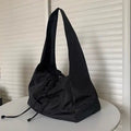 Borsa a tracolla pratica per donna nera - uso quotidiano - pelle sintetica