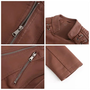 Jacket : Jas Imitatieleer - Zwart in van Pantino