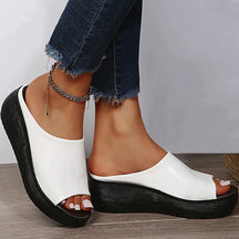 Sandals : Sandalen Dames Bruin - Comfortabele Orthopedische - Brengt Ondersteuning en Elegantie in Wit van Pantino