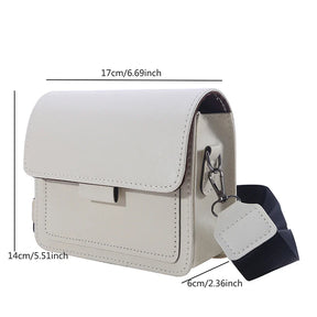 bags : Vierkante Crossbody Tas Dames - Verstelbare Schouderband - PU-Leer in van Pantino