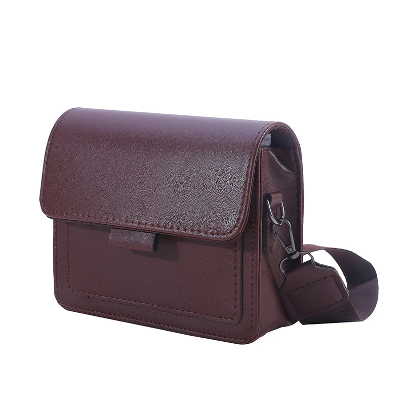 bags : Vierkante Crossbody Tas Dames - Verstelbare Schouderband - PU-Leer in van Pantino