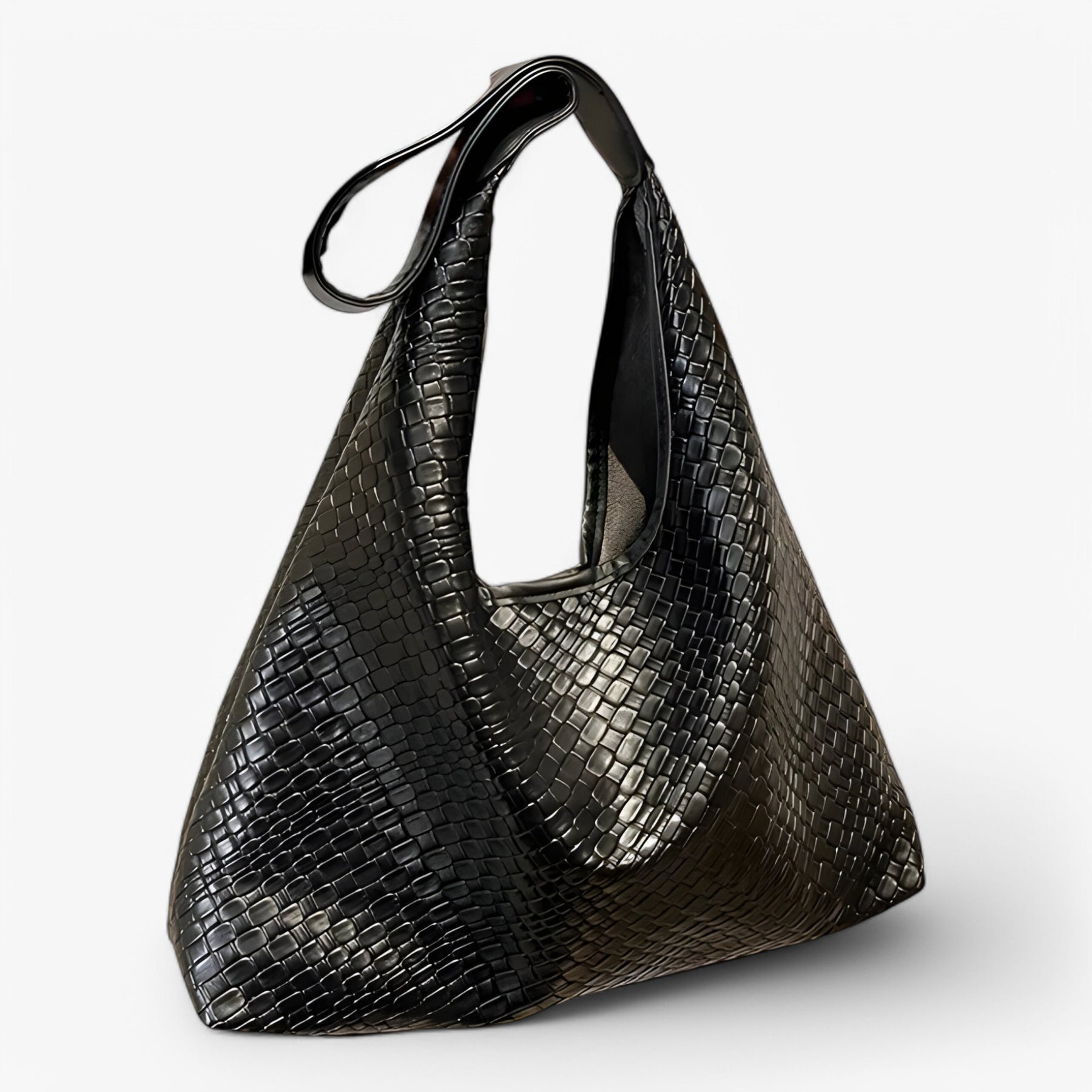 bags : Hobo Schoudertas Dames - Veelzijdig Zachte Leer Draagopties - PU-Leer in Zwart van Pantino