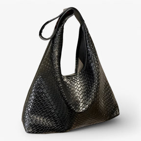 bags : Hobo Schoudertas Dames - Veelzijdig Zachte Leer Draagopties - PU-Leer in Zwart van Pantino