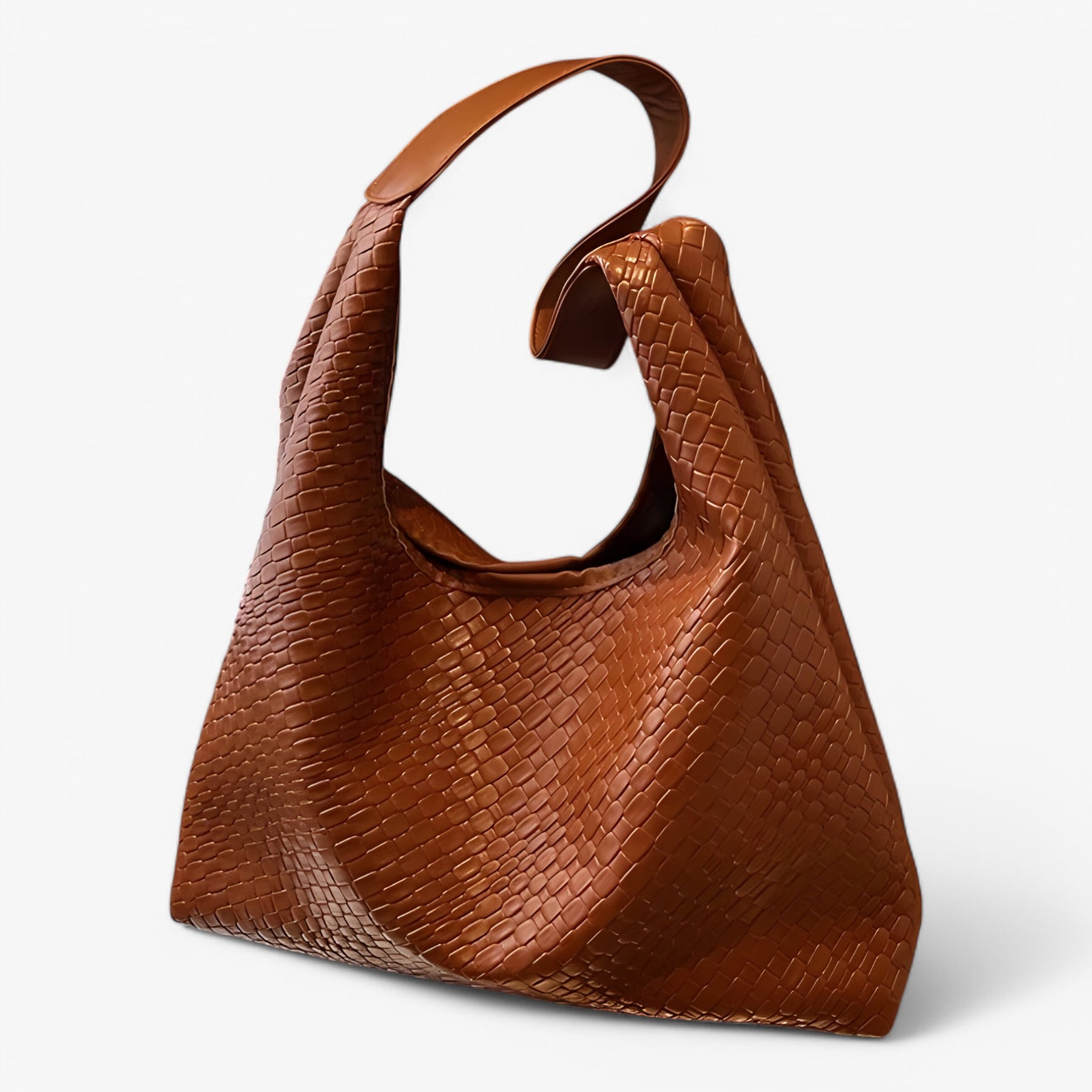 bags : Hobo Schoudertas Dames - Veelzijdig Zachte Leer Draagopties - PU-Leer in Bruin van Pantino