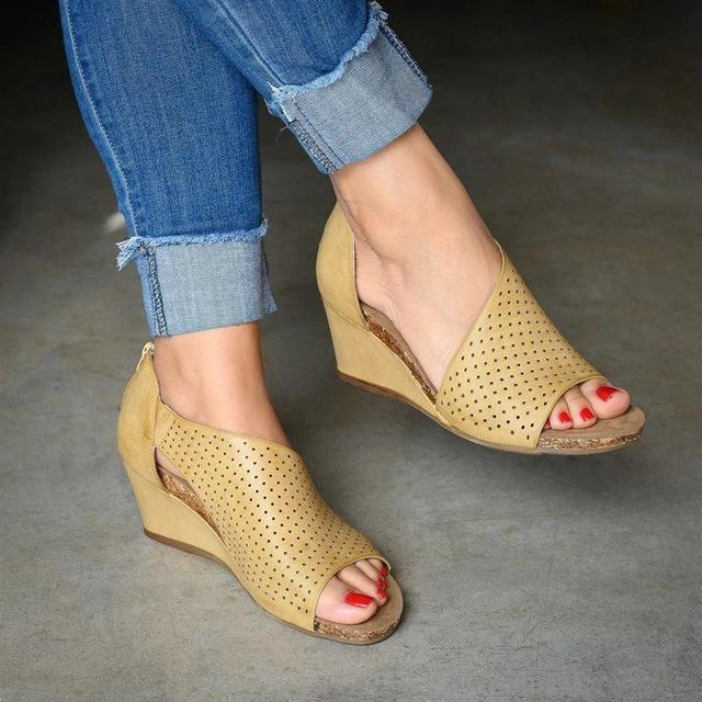 Sandals : Sandalen Dames Geel - Orthopedische - Ideaal voor Dagelijks Comfort en Ergonomische Ondersteuning in Geel van Pantino