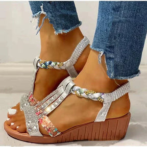Sandals : Sandalen Dames Goud - Stijlvolle Orthopedische - Perfect voor die Comfort en Gezondheid Willen in van Pantino