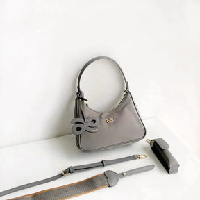bags : Handtas Zwart - Vintage Esthetische in Grijs van Pantino