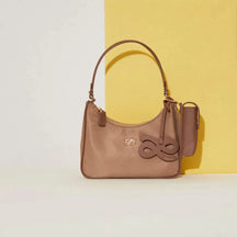 bags : Handtas Zwart - Vintage Esthetische in Camel van Pantino