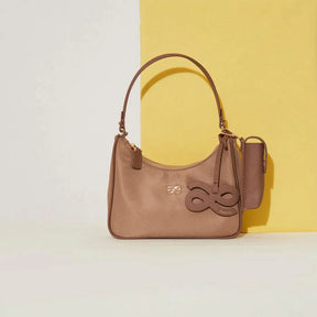 bags : Handtas Zwart - Vintage Esthetische in Camel van Pantino