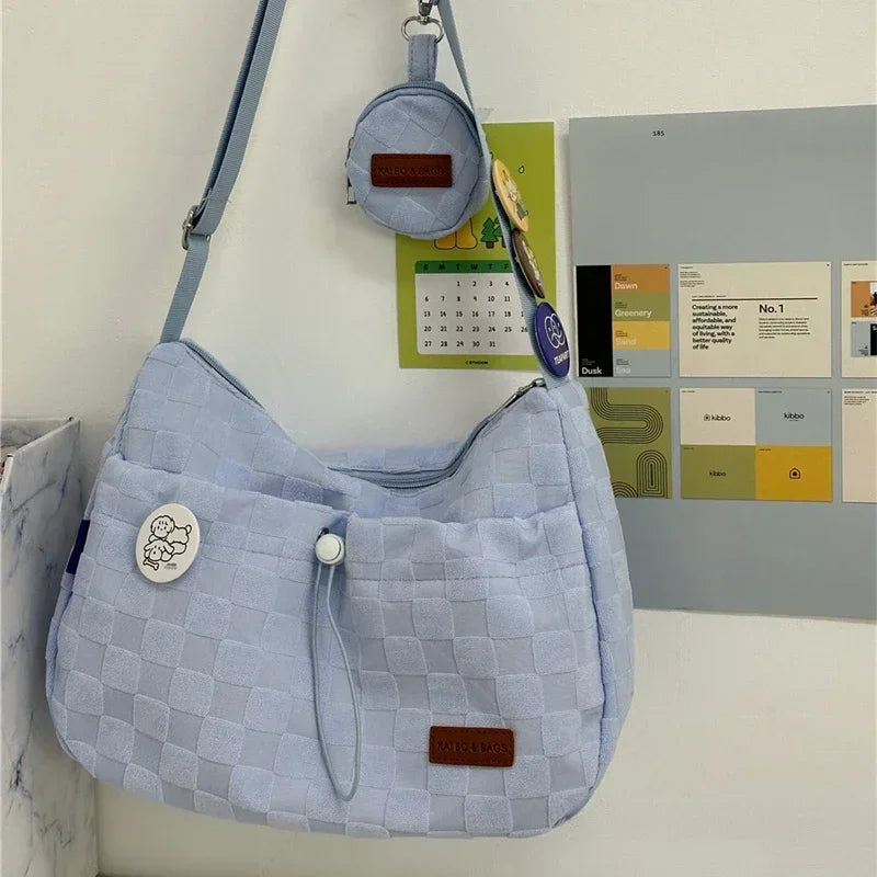 bags : Harajuku Crossbody Tas Dames Wit - Japanese Streetstyle - Synthetisch Leer in van Pantino