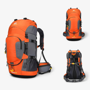 outdoor equipment : Waterdichte Trekpro 60l Rugzak - Groen in Oranje van Pantino