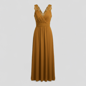 Dress : Maxi Jurk Dames Rood - Elegante Lange Zomer in van Pantino