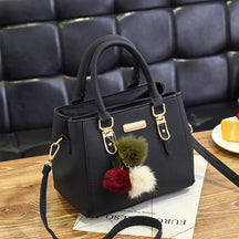 bags : Vintage Handtas Dames - PU-Leer Tijdloos Design - PU-Leer in zwart (Klein (langste zijde 20-30 cm)) van Pantino