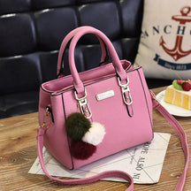 bags : Vintage Handtas Dames - PU-Leer Tijdloos Design - PU-Leer in roze (Klein (langste zijde 20-30 cm)) van Pantino