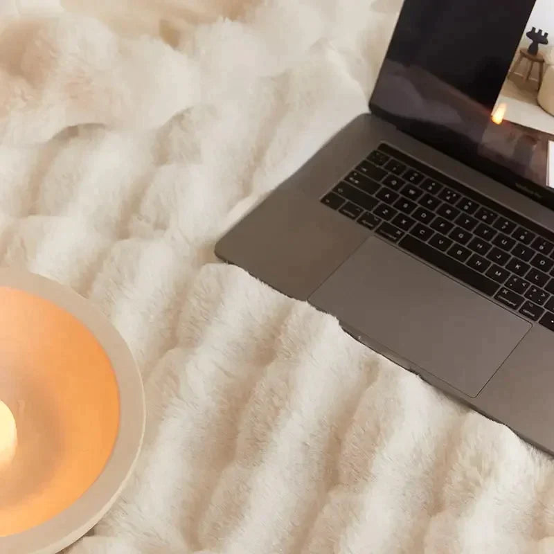 home & garden : SnugWrap - Luxe Deken Wol - Beige in van Pantino
