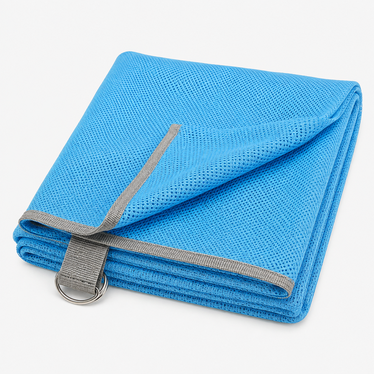outdoor equipment : Zandvrije Strandmat 200 × 200 cm – Opvouwbare Strand- en Picknickmat van Polyester Mesh in van Pantino