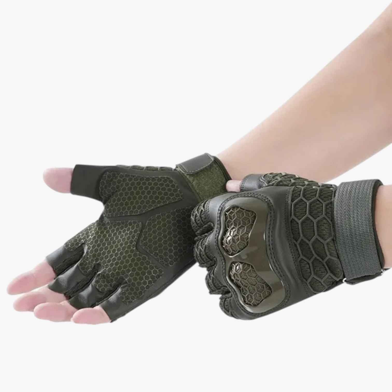 Gloves : Tactische Halve Handschoenen Tegen Slip - En Slijtvastheid - Geel in van Pantino