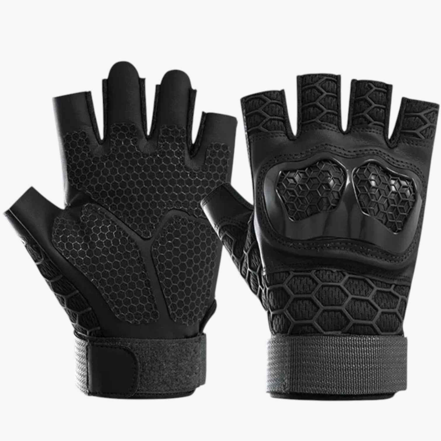 Gloves : Tactische Halve Handschoenen Tegen Slip - En Slijtvastheid - Geel in Zwart van Pantino