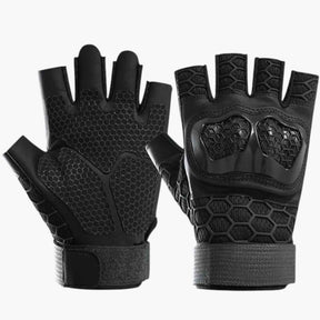 Gloves : Tactische Halve Handschoenen Tegen Slip - En Slijtvastheid - Geel in Zwart van Pantino
