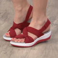 Orthopedische Sandalen Dames Rood - Comfortabele Ergonomische Zomer Sandalen