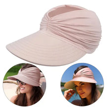 outdoor equipment : Strandhoed Dames - Groot Vizier Opvouwbare Zonnehoed - Stro in Roze Een maat van Pantino