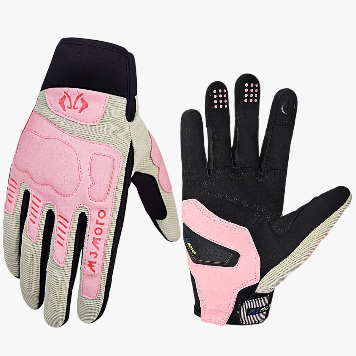 Handschoenen : Zomerhandschoenen voor Fietsen - Bruin in Roze van Pantino