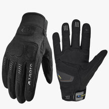 Handschoenen : Zomerhandschoenen voor Fietsen - Bruin in Zwart van Pantino