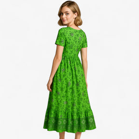 Women's Dress : Zomerjurk Dames met Bloemenprint Casual - Blauw in van Pantino